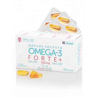 Антиоксидант Tree of life LIFE Omega 3 forte+  30 капсул