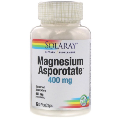 Витамины Solaray Magnesium Aspartate 400 мг 120 капсул