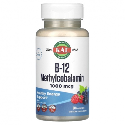  KAL Vitamin B-12 Methylcobalamin 1000  60 