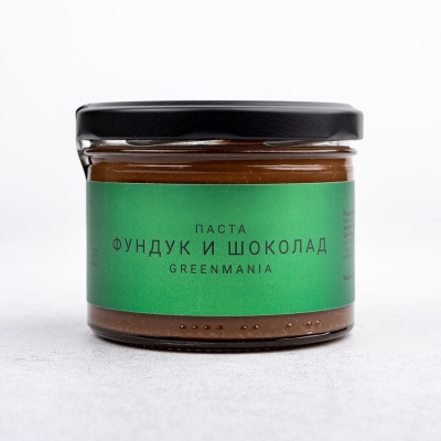 Паста Greenmania фундук и шоколад 200 гр