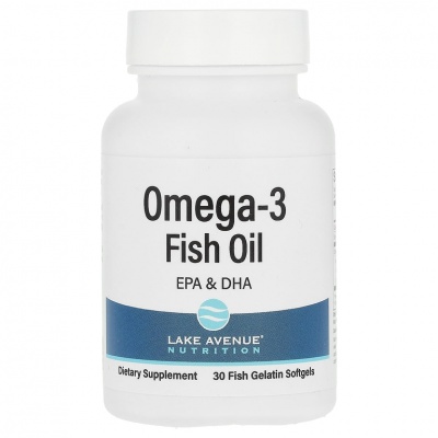 Антиоксидант Lake Avenue Nutrition Omega-3 30 капсул